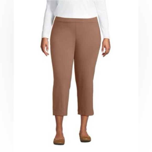 Lands' End Pants - Lands' End Women's Tan Cropped Pants